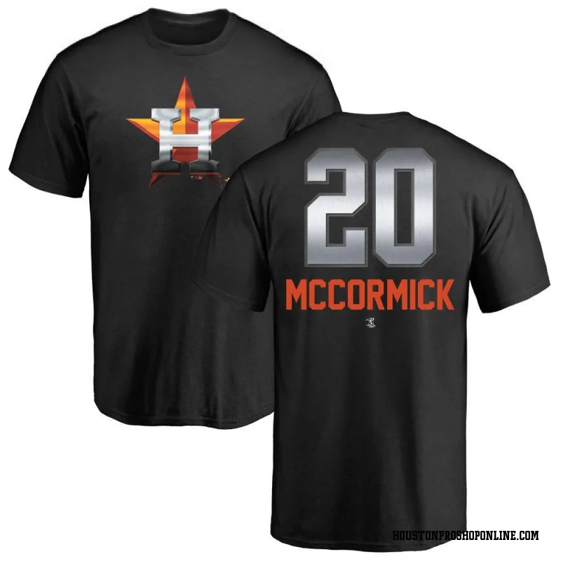 Chas McCormick Houston Astros Men's Navy Roster Name & Number T