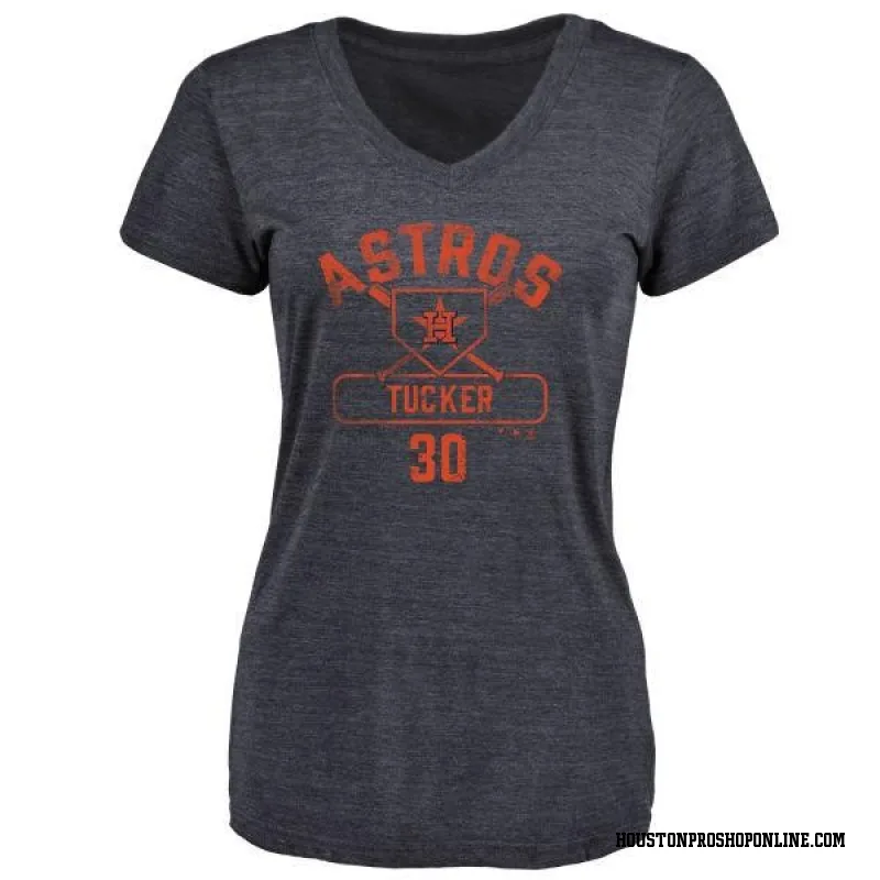 Ryan Pressly Houston Astros Women's Backer Slim Fit T-Shirt - Ash